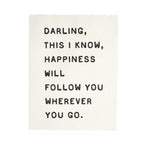 ***Darling, This I Know Handmade Paper Print - 12"x16"