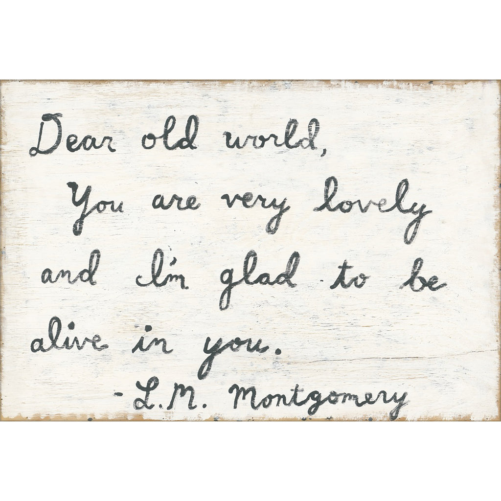 Dear Old World Art Print