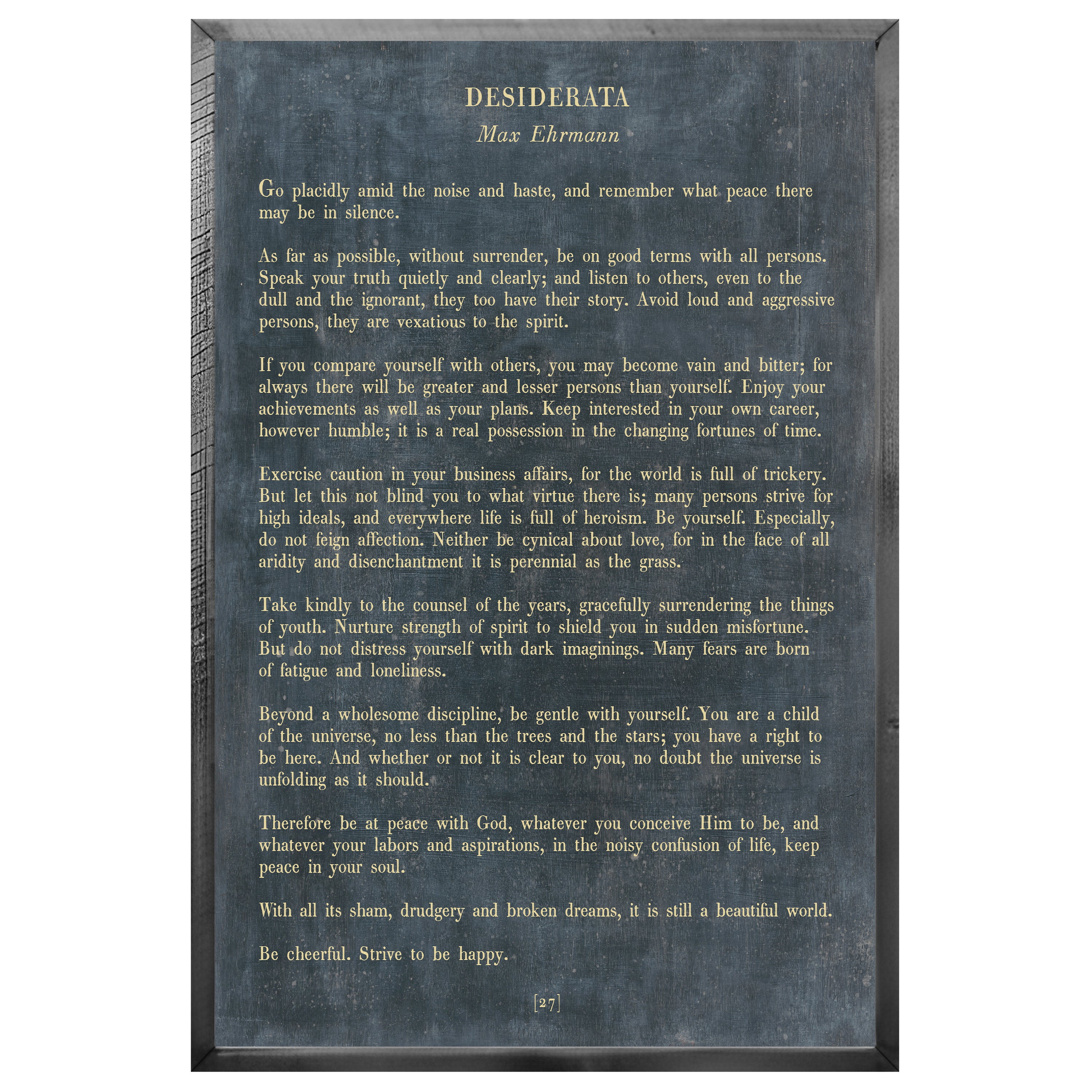 Desiderata - Poetry Collection