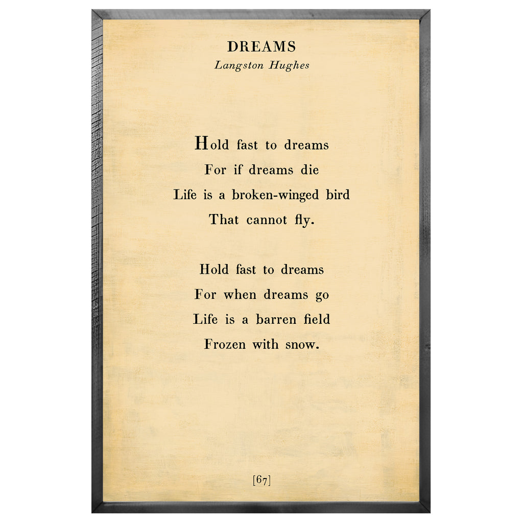Dreams Art Print - Grey Wood