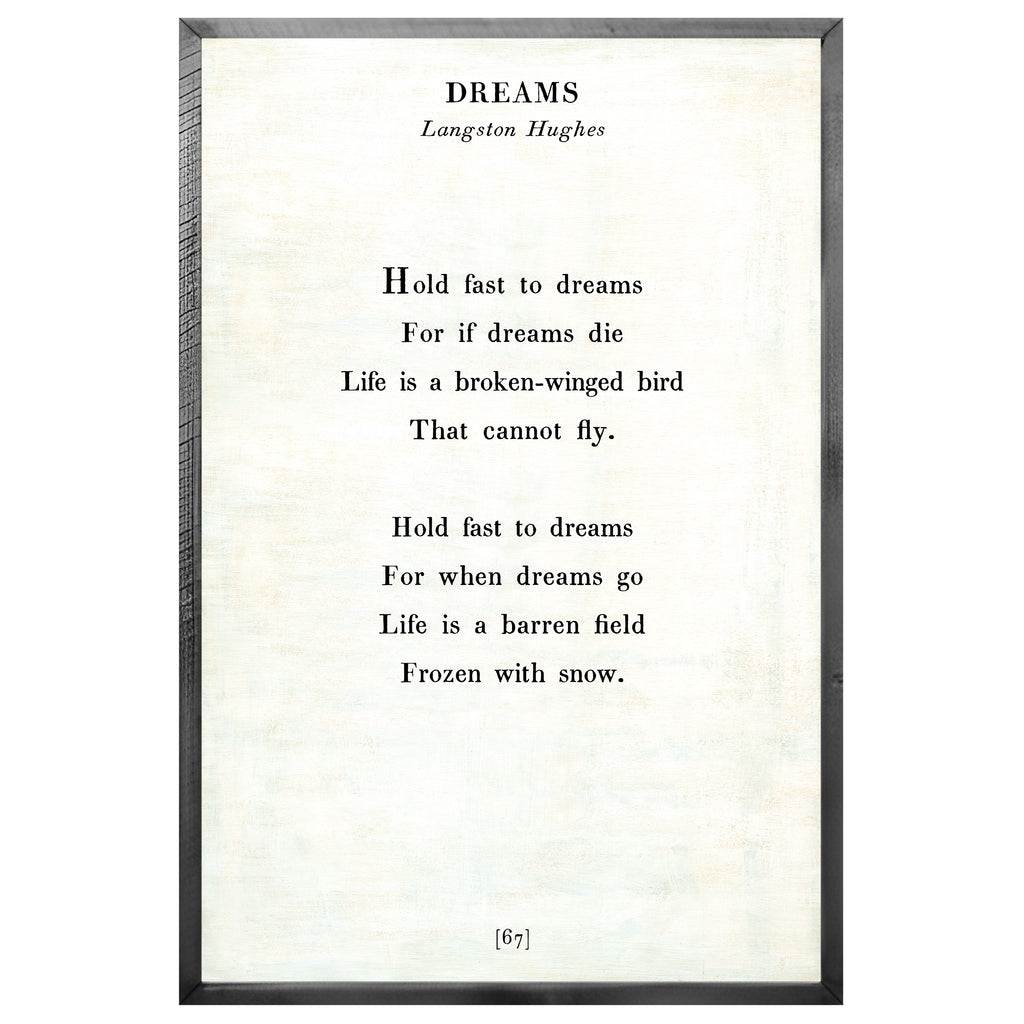 Dreams Art Print - Grey Wood