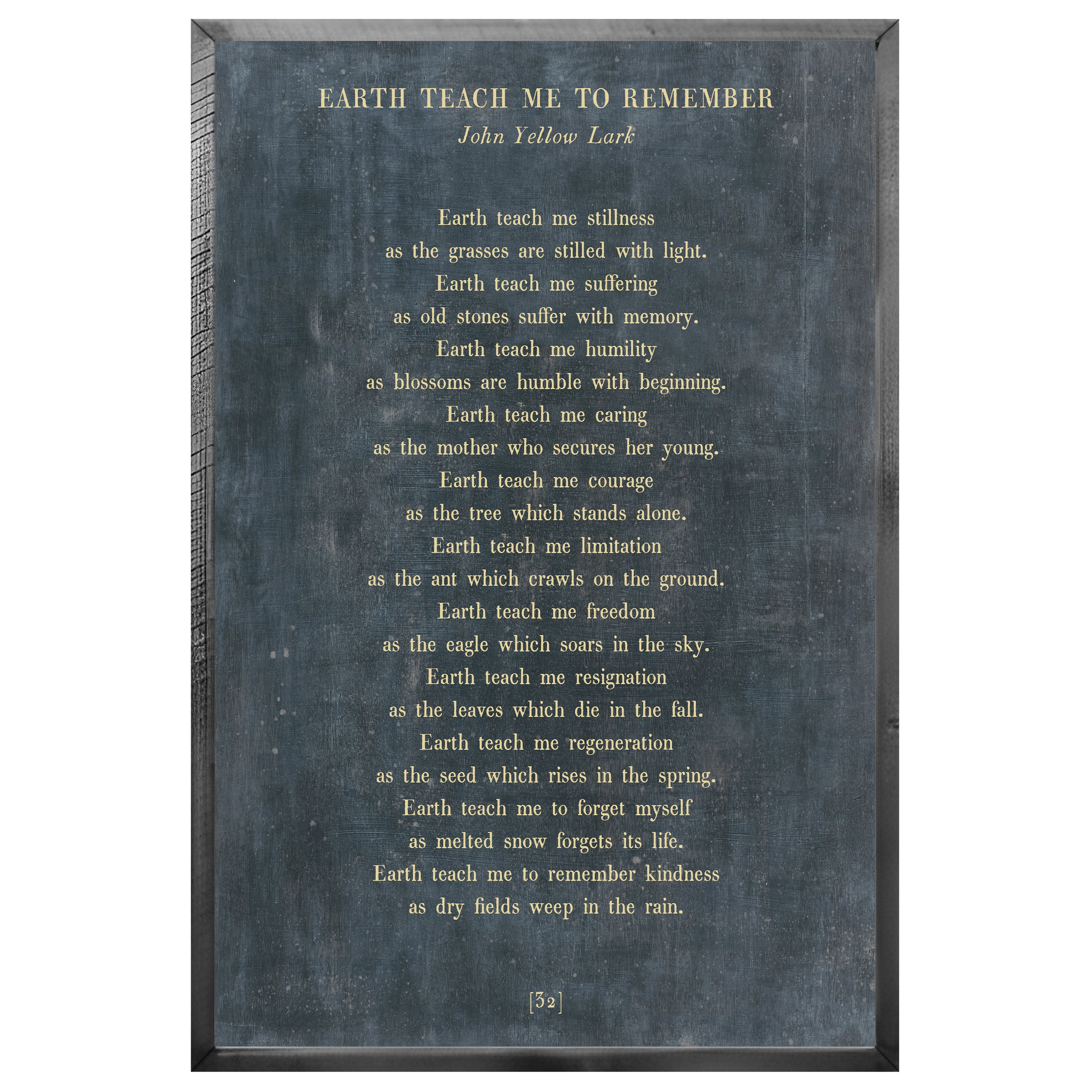 Earth Teach Me to Remember - Poetry Collection