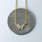 Gold Plated Baby  Butterfly Necklace