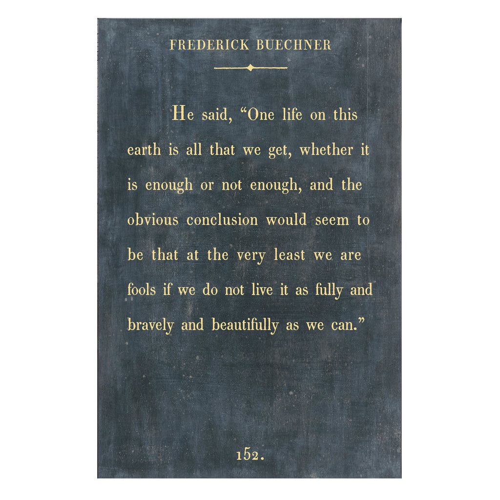 Frederick Buechner Art Print - Book Collection