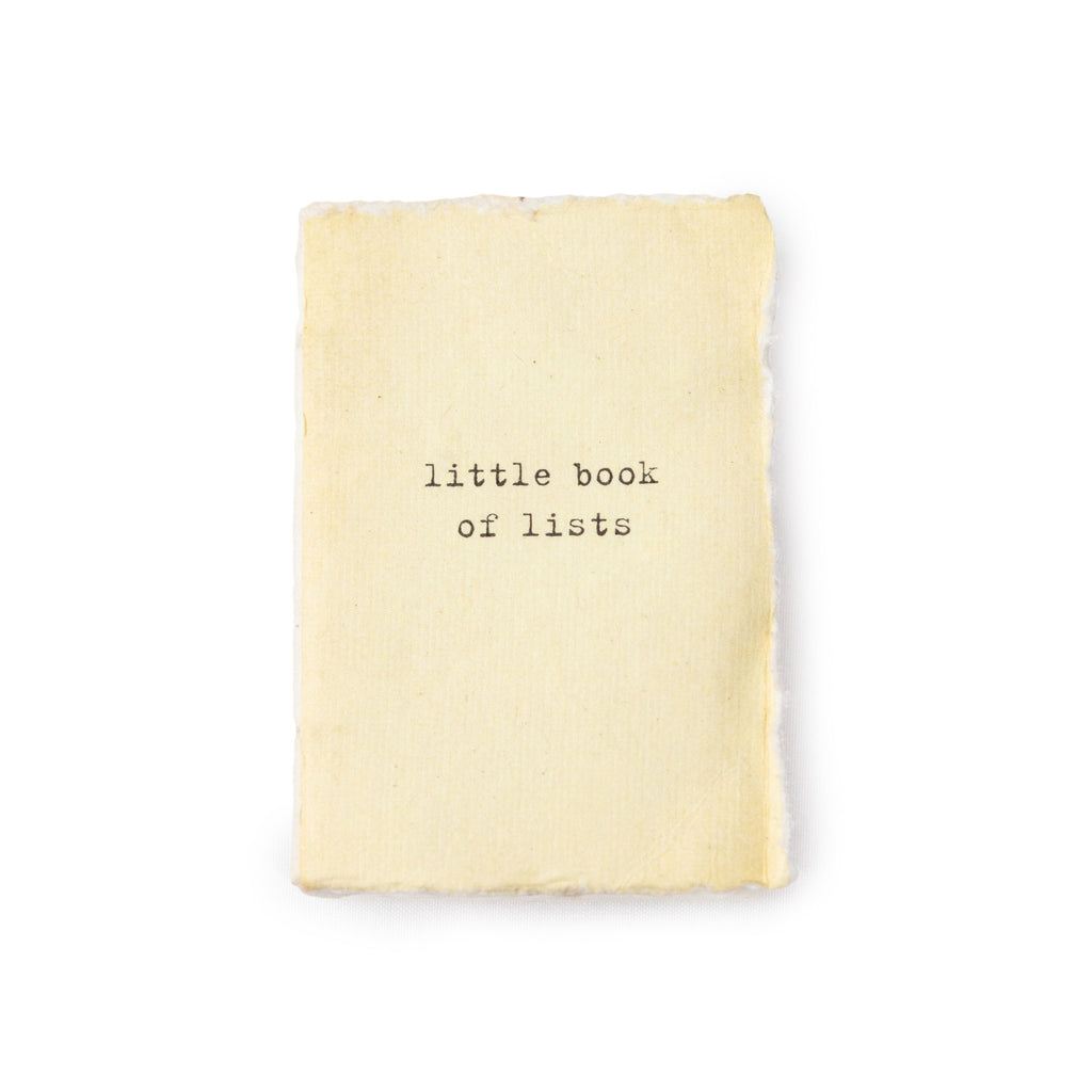 ^Little Book Of Lists Mini Deckled Edge Notebook