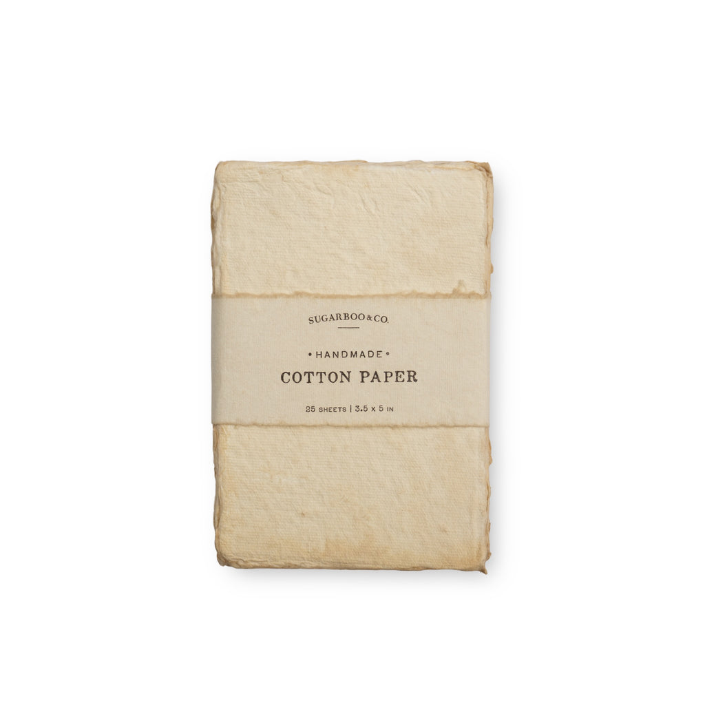 4"x6" Handmade Cotton Paper Bundle - Flax
