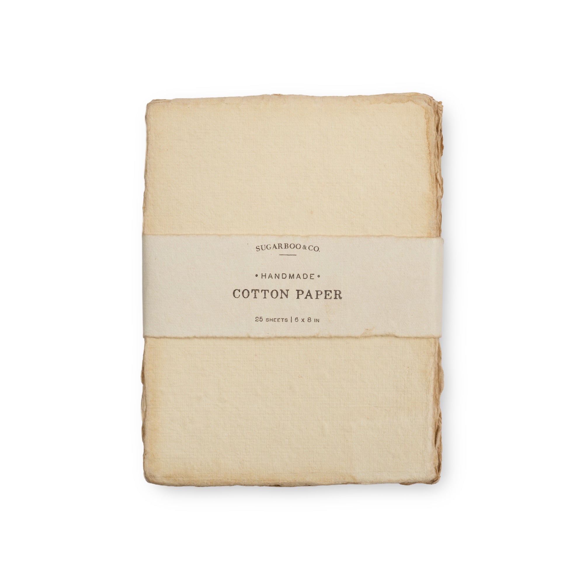 6"x8" Handmade Cotton Paper Bundle - Flax