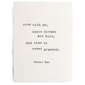 Handmade Paper Print - Peter Pan - 12”x16