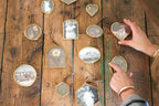 Brass Hanging Frame 2" X 2" Hexagon
