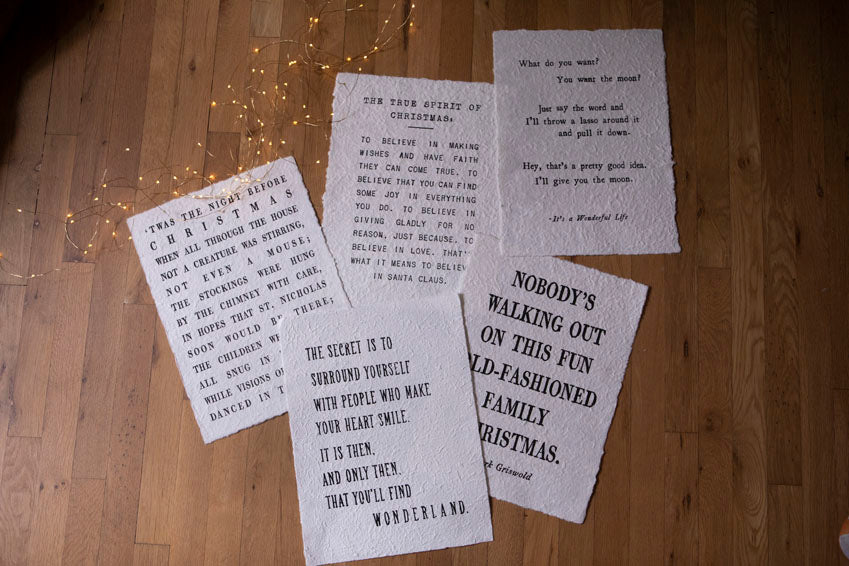 The Secret Is Handmade Paper Print