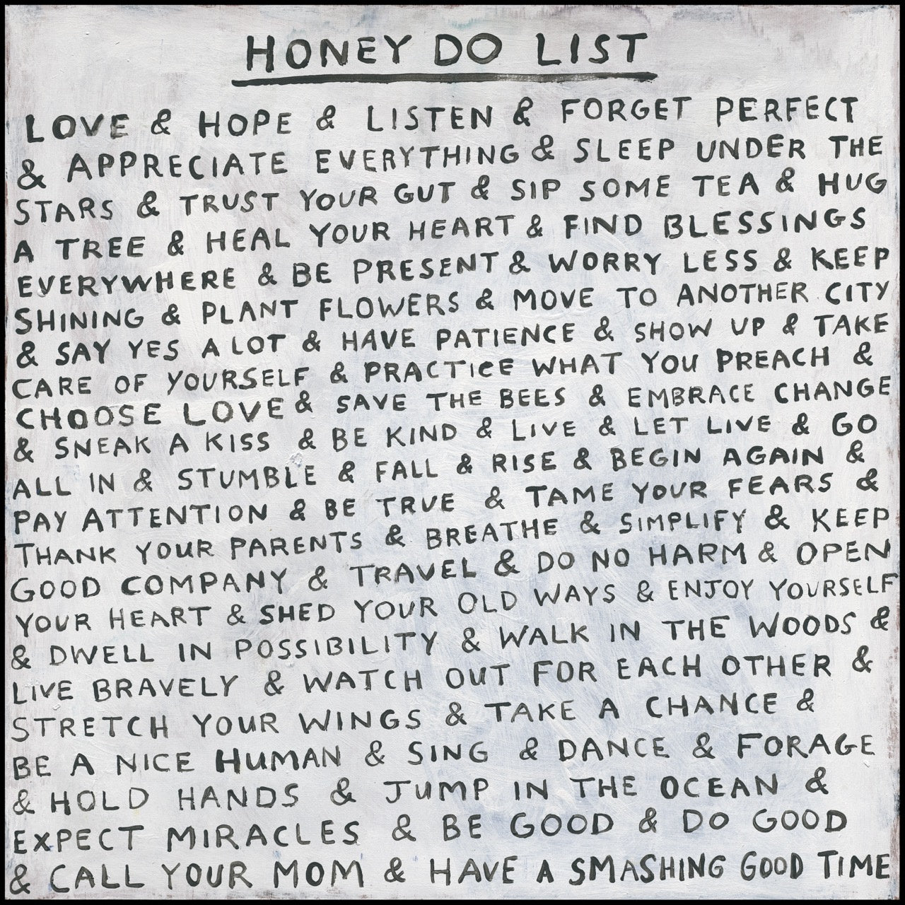 Honey Do List Art Print - Top Panel