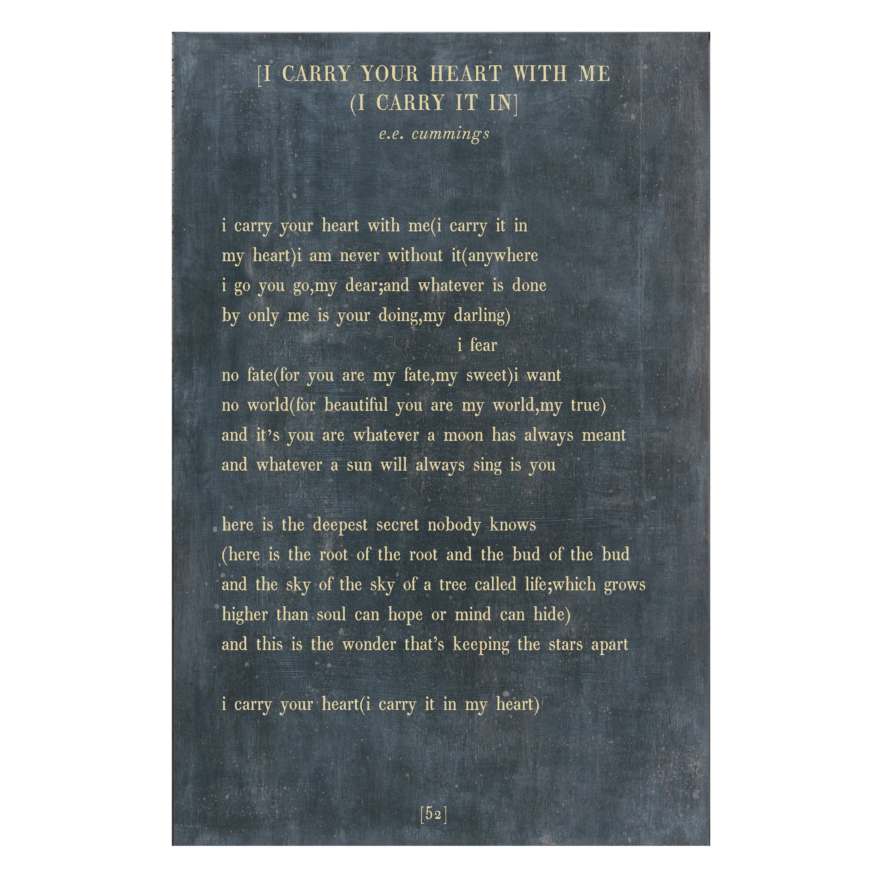 I Carry Your Heart - Poetry Collection