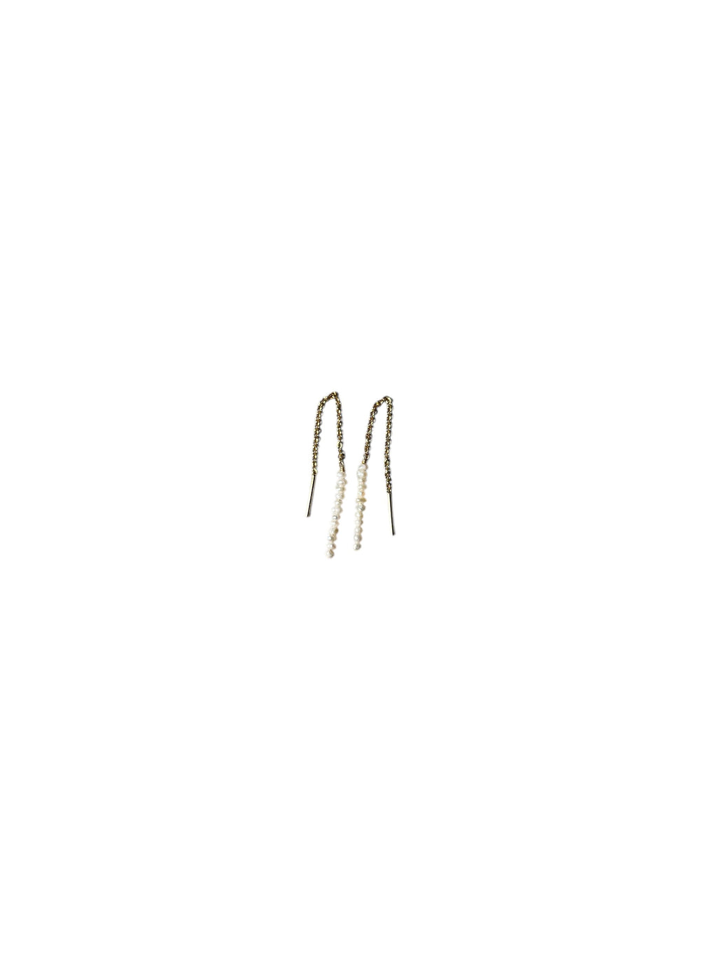 Freshwater Seed Pearl Threader Earrings