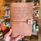 Audrey Hepburn Artisan Leather Journal - Blush