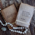 ***Who Am I Helping Mini Signature Leather Journal - Maple