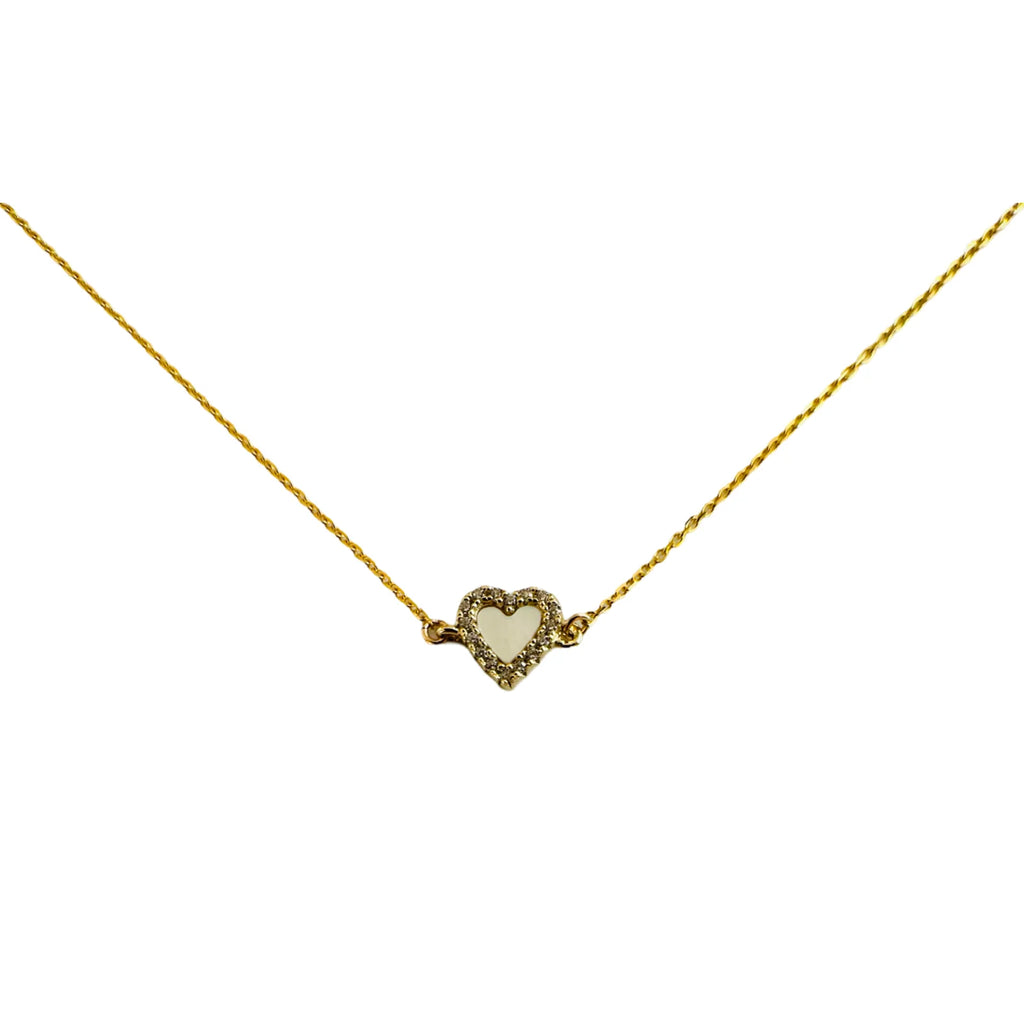 Mother of Pearl Heart Necklace