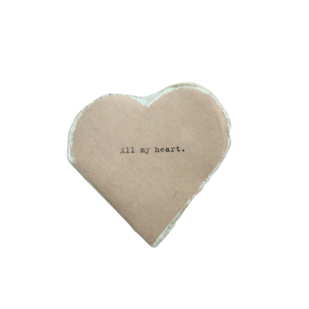 Deckled Edge Little Heart Book