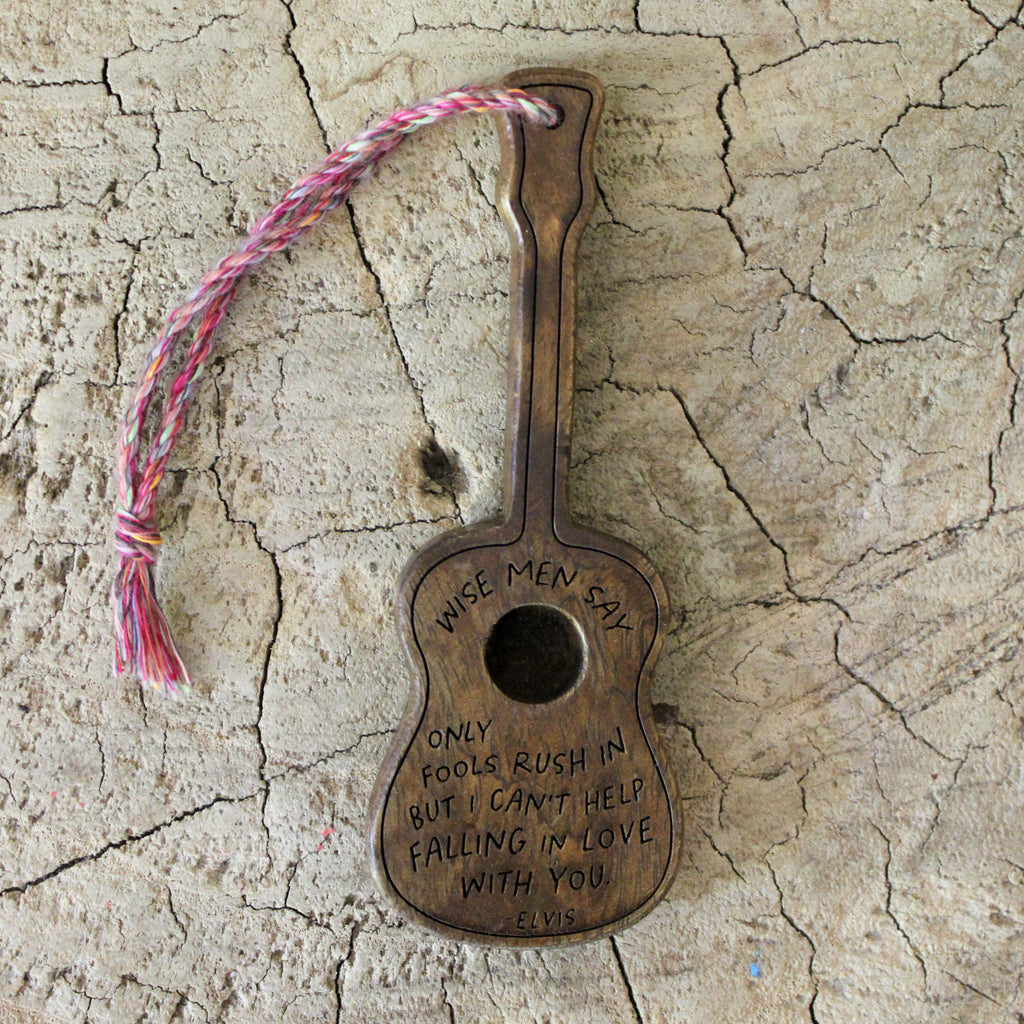 Wise Men Say (Elvis) Wooden Guitar