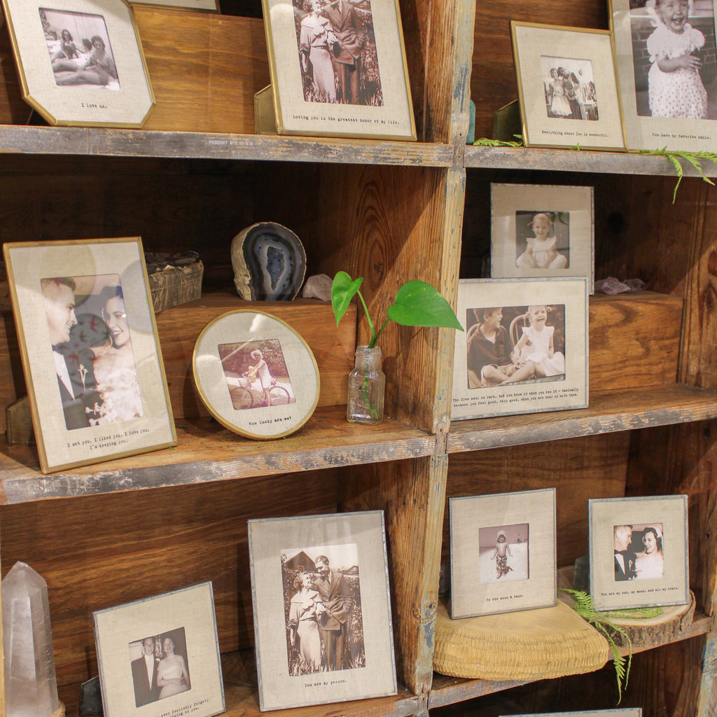 Everything About You Brass Linen Frame