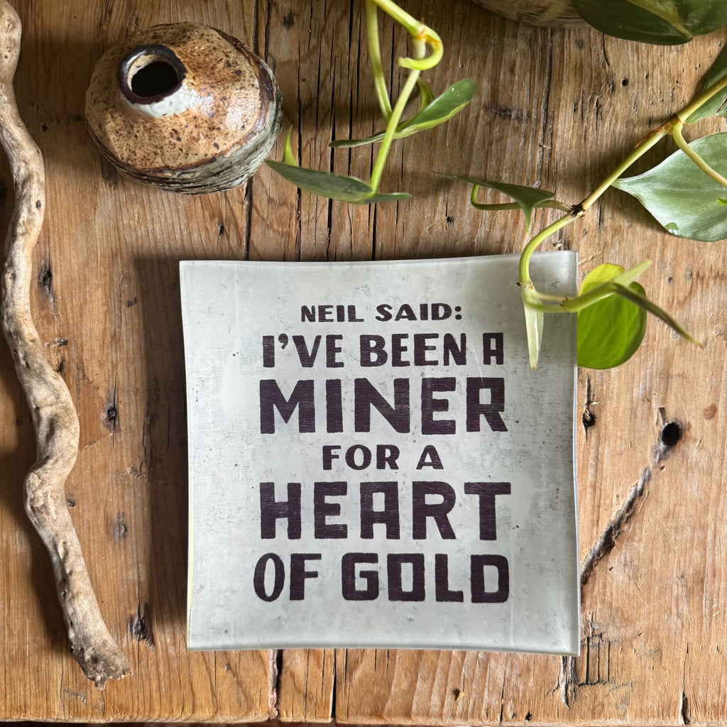 ***Neil Said Small Square Decoupage Plate