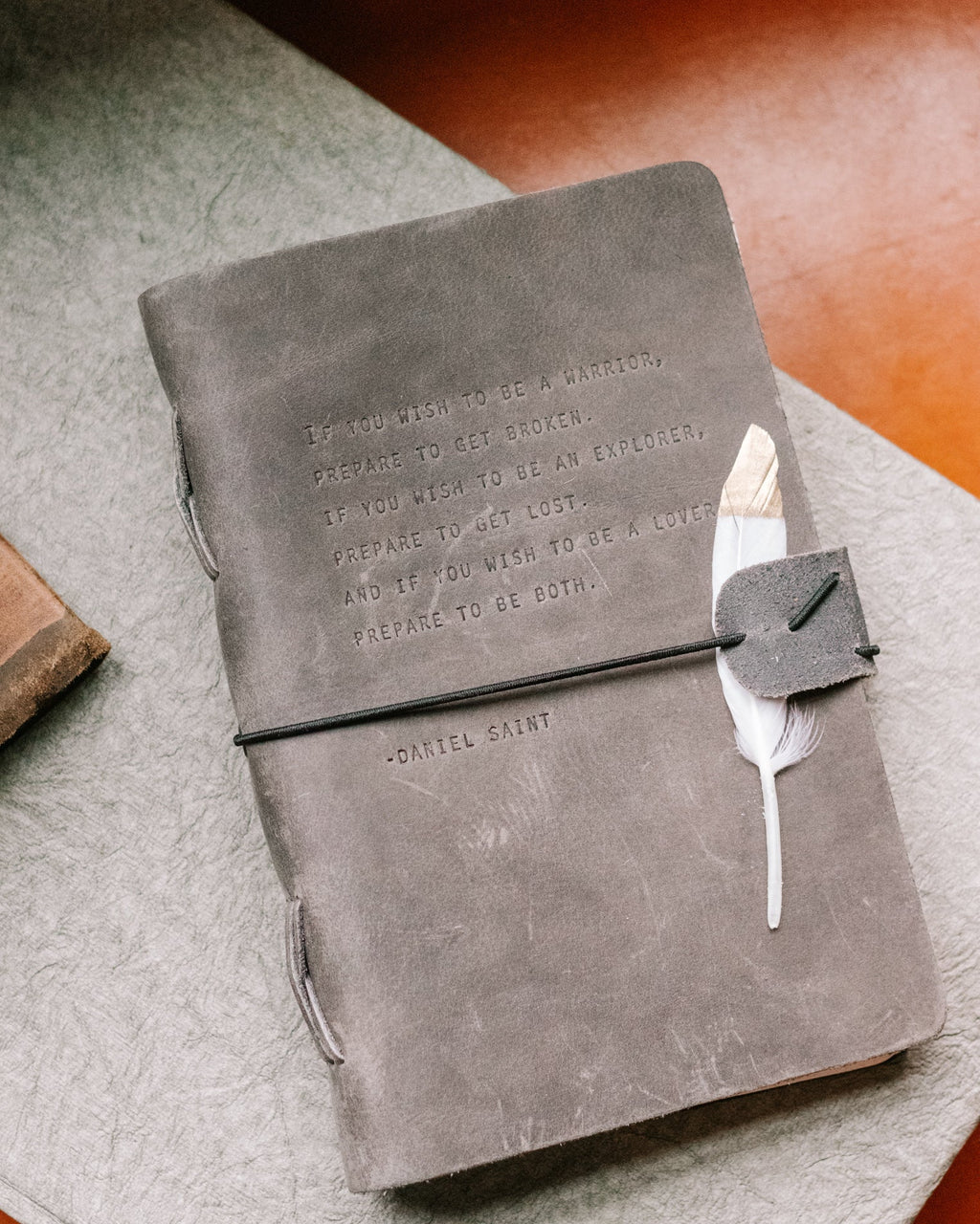 Daniel Saint Artisan Leather Journal - Charcoal