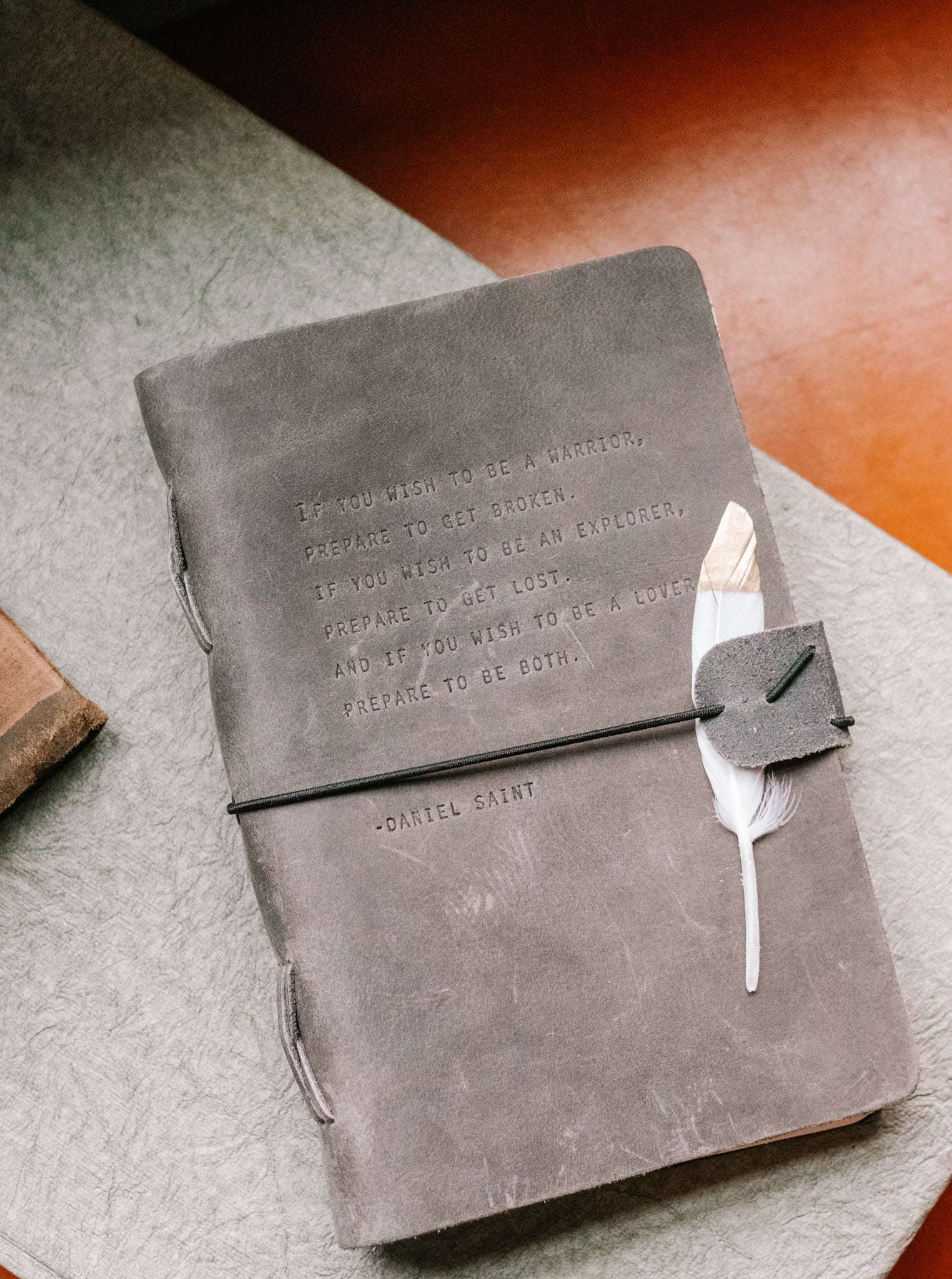 Daniel Saint Artisan Leather Journal - Charcoal