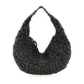 Small Shoulder Bag in Woven Cowhide