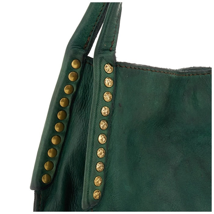 Shopping Cowhide Bag w/ Studs