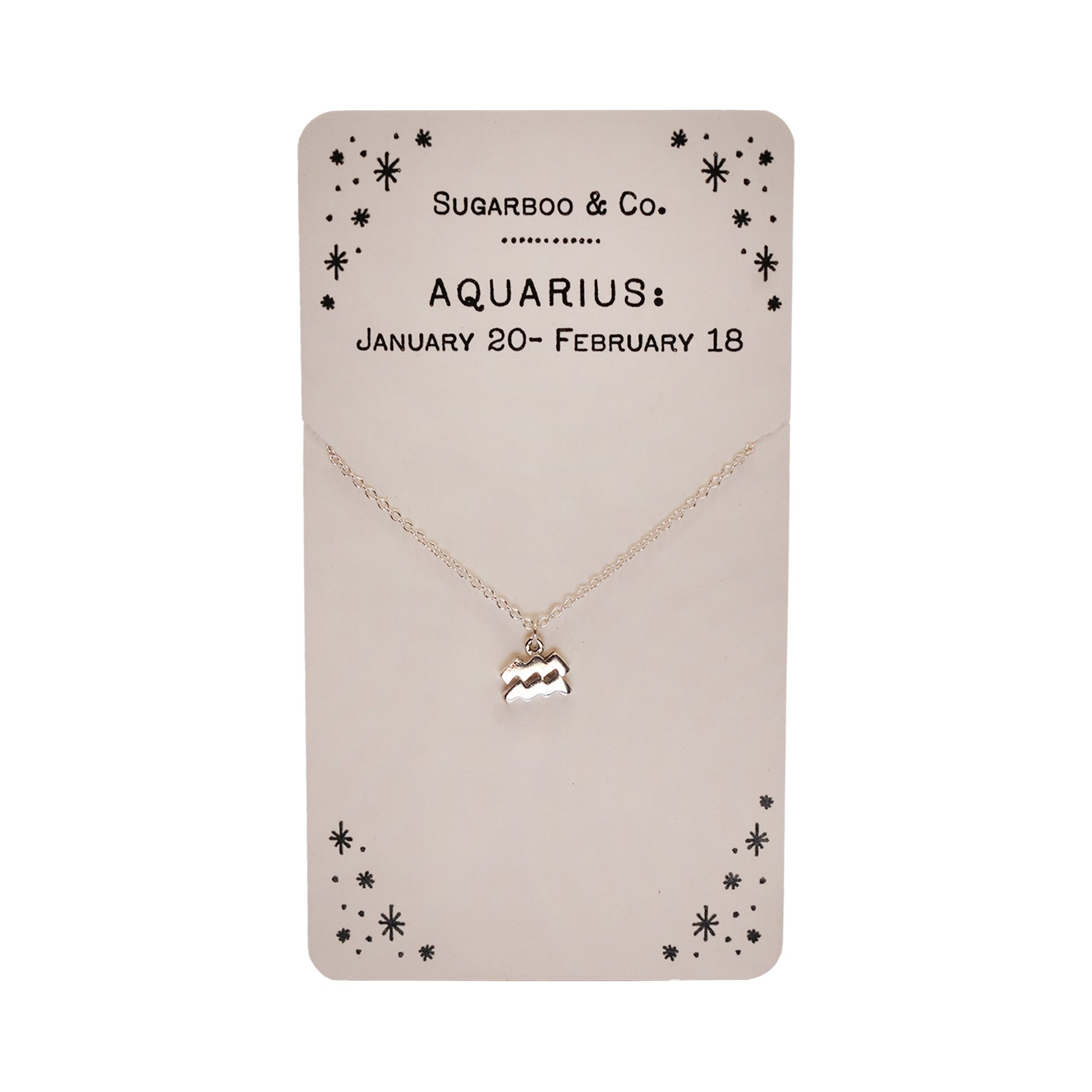 ***Zodiac Necklace Collection 1-Aquarius