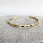 You Will Always Be My 11:11 Brass Cuff