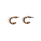 Gold Plated Bezel Cuff Earrings
