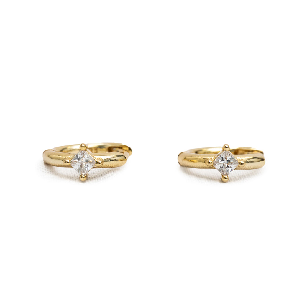 Moon Drop Threader Earrings