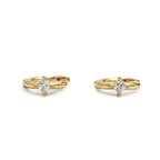 Moon Drop Threader Earrings