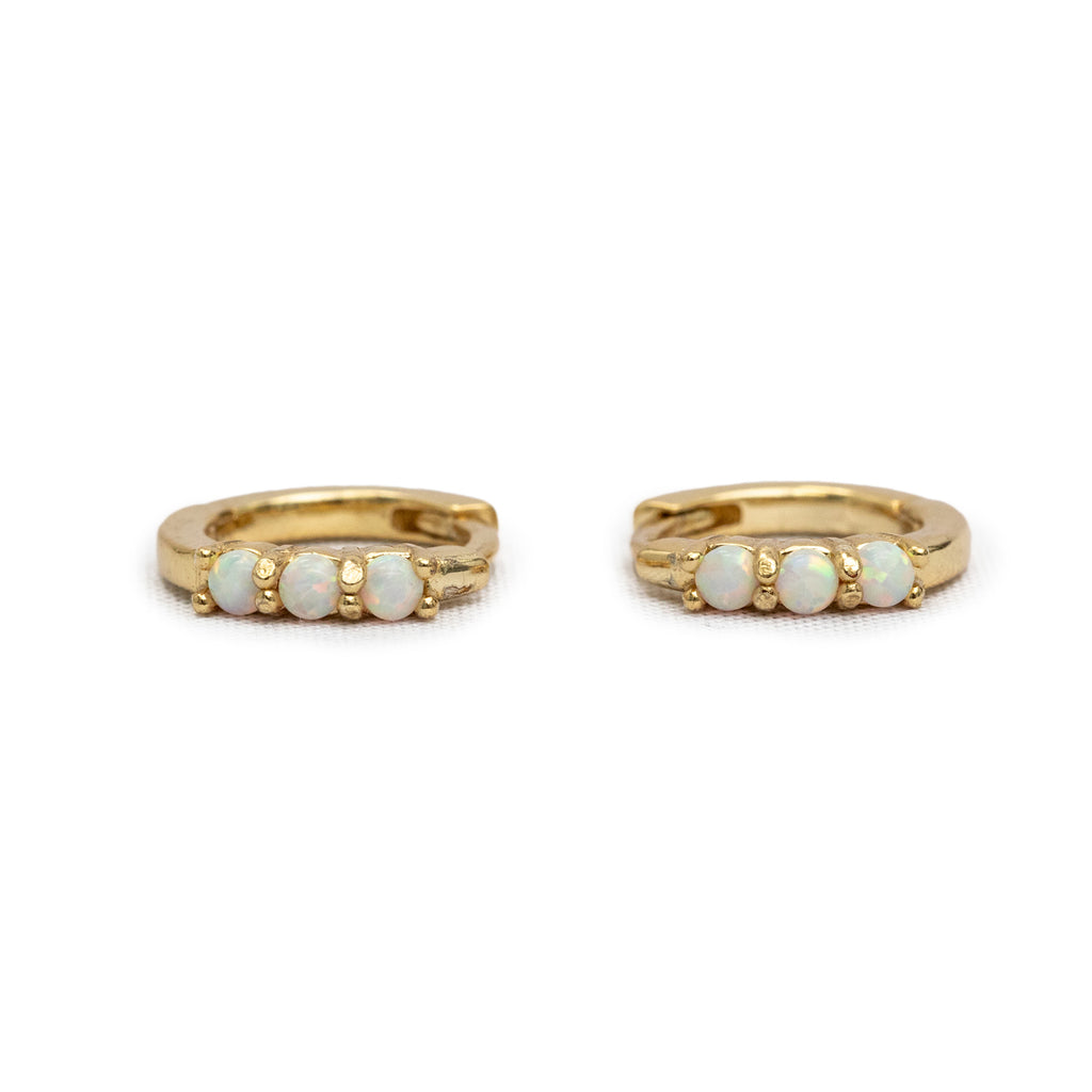 Moon Drop Threader Earrings