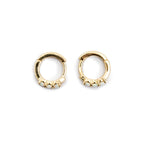 Moon Drop Threader Earrings