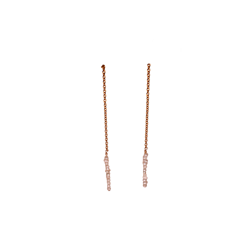 Freshwater Seed Pearl Threader Earrings