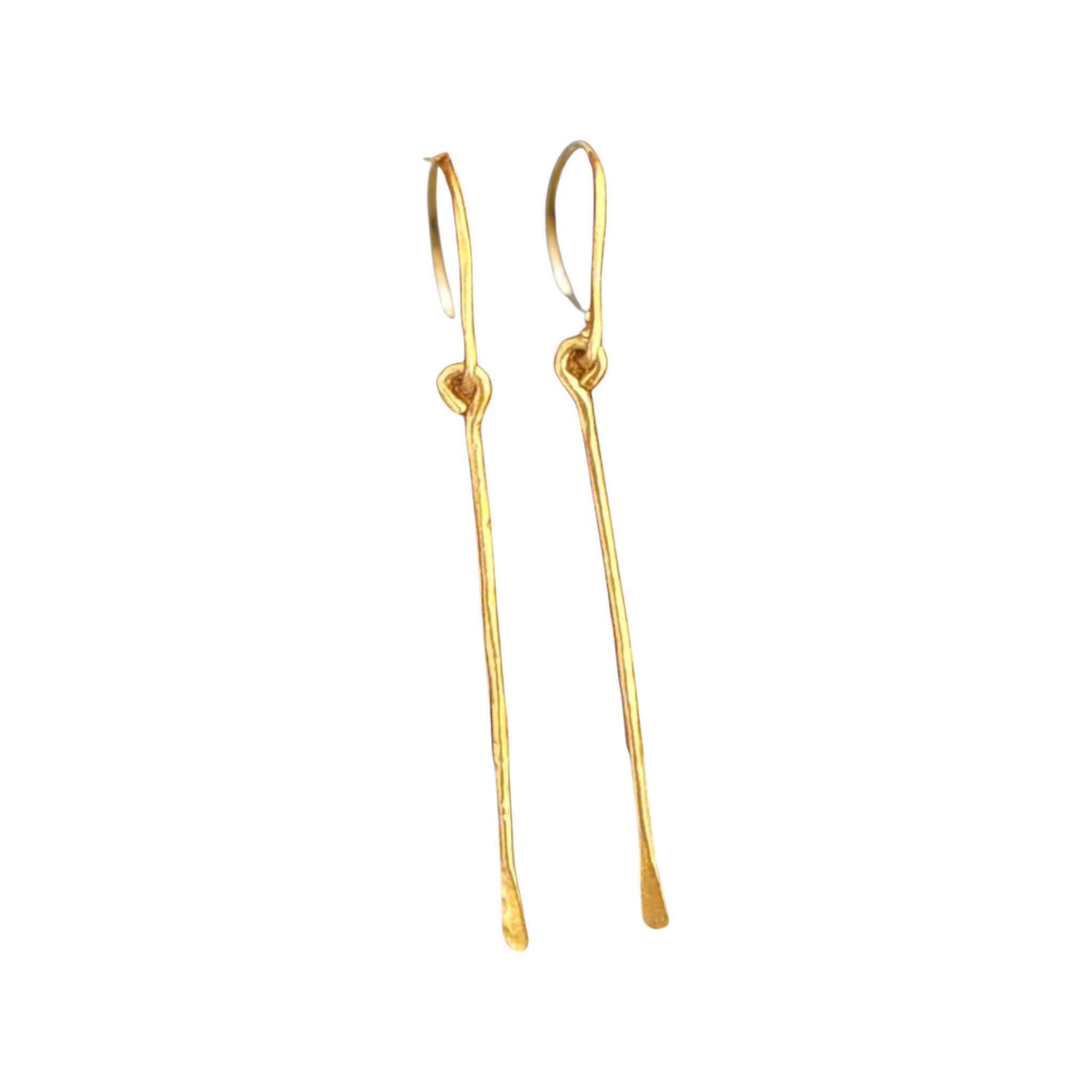 Brass Dangle Bar Earring