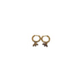 Hoop Earring - Three Petal Marquise