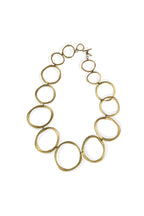 Brass Large Circle link Necklace