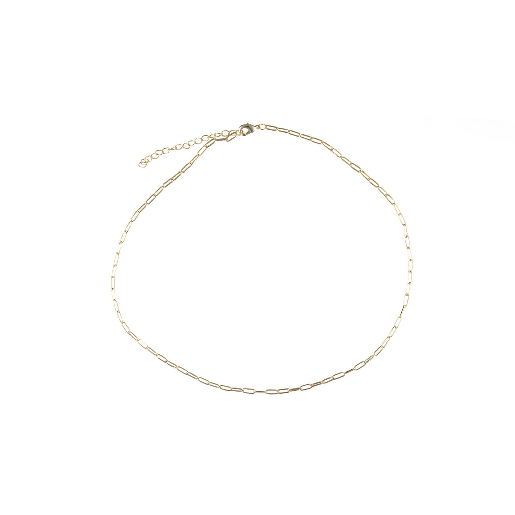 Paper Clip Link Chain Necklace