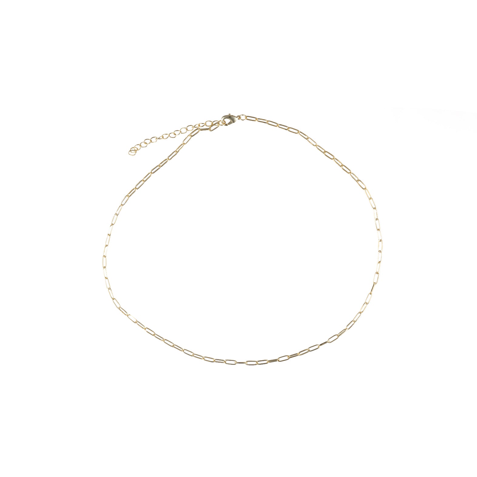 Paper Clip Link Chain Necklace