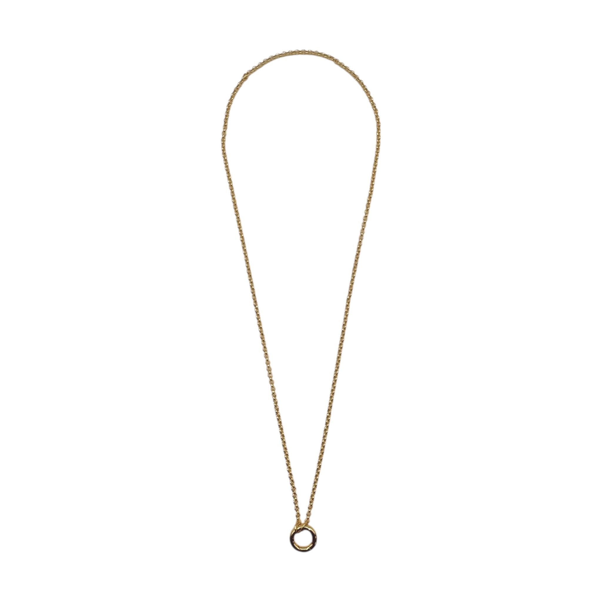 Small Ring Link Chain Necklace