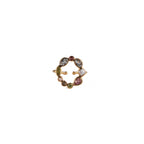 Adjustable Multi Stone Circle Ring