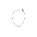 White Opal Circle Sun Bracelet