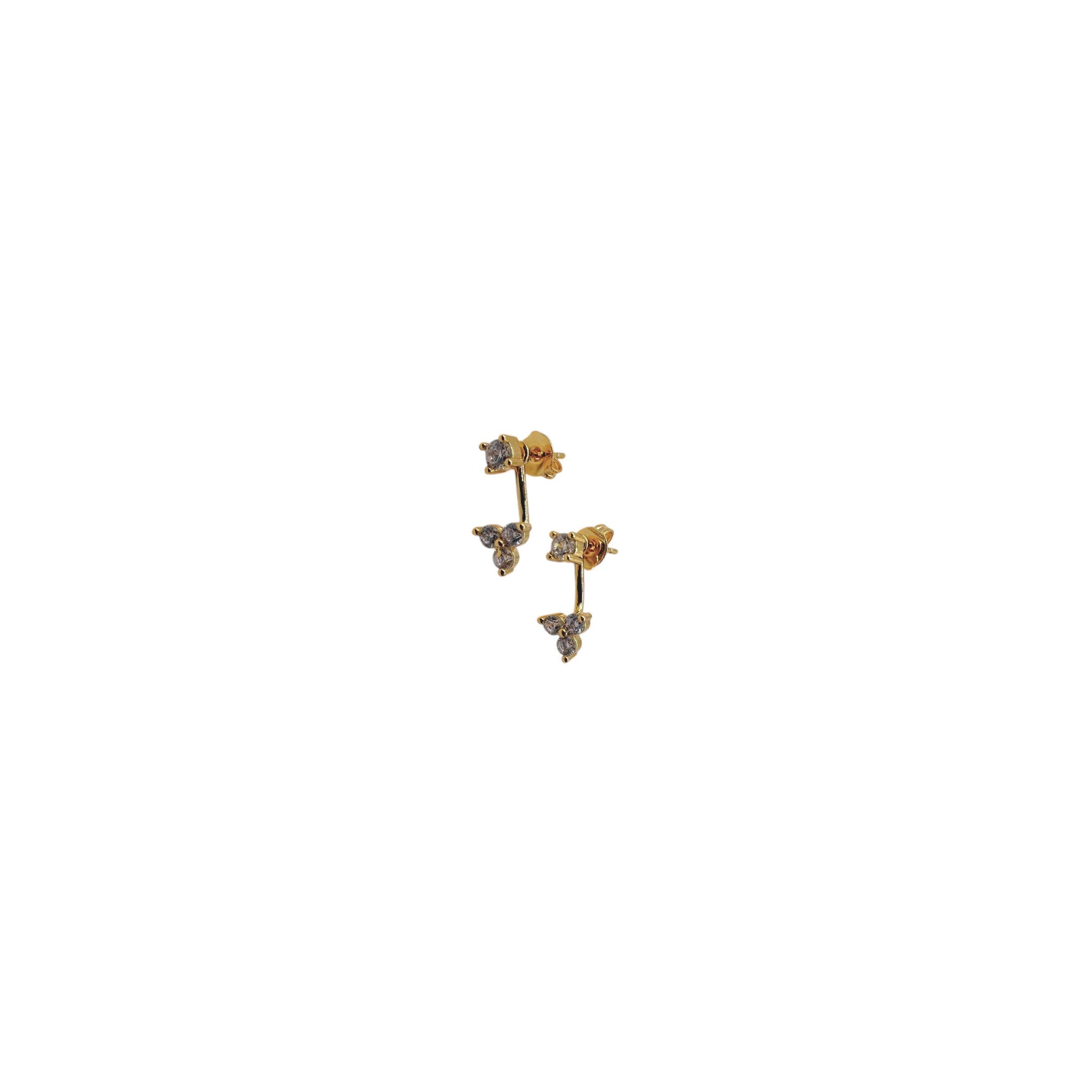 White Opal Stud Dangle