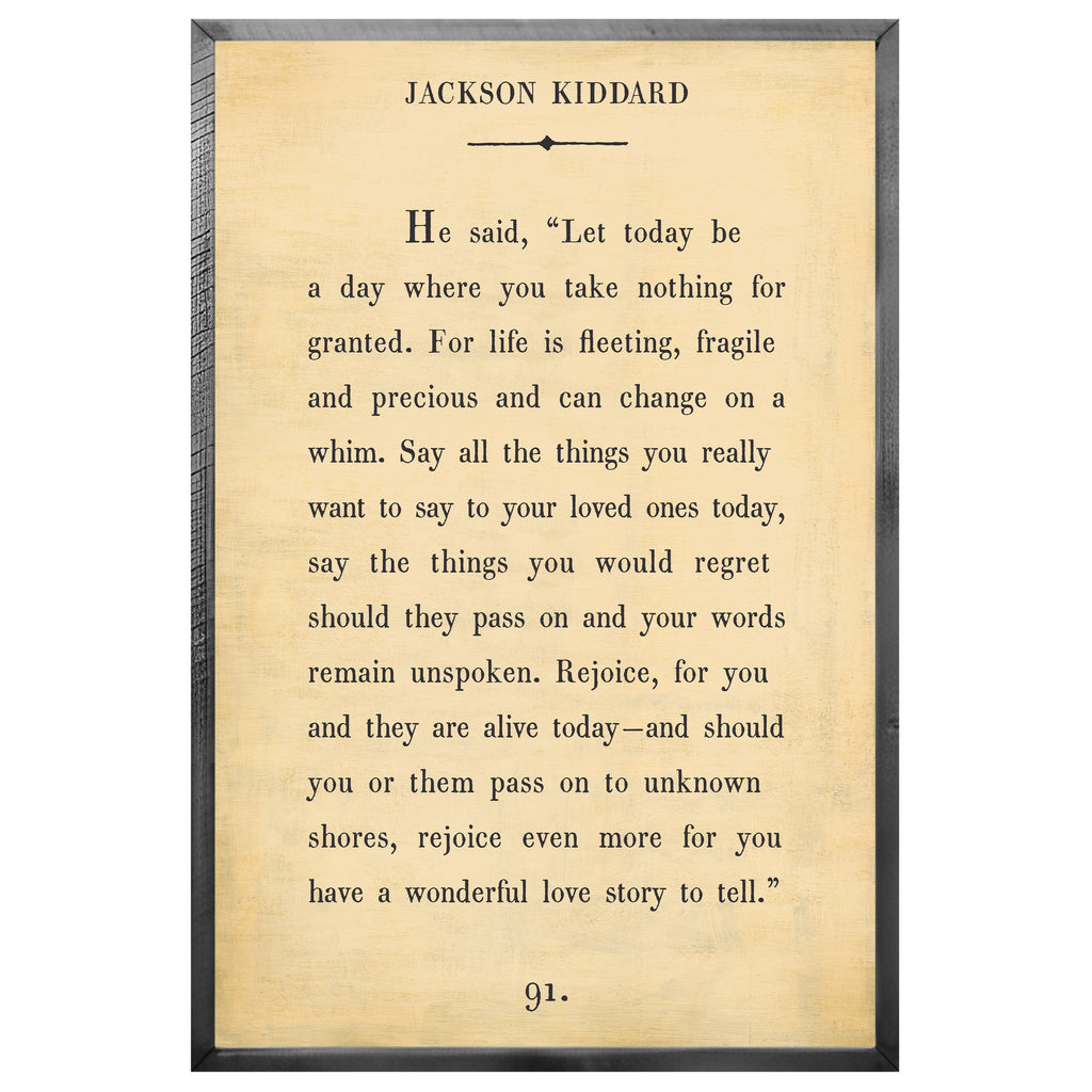 Jackson Kiddard Art Print - Book Collection