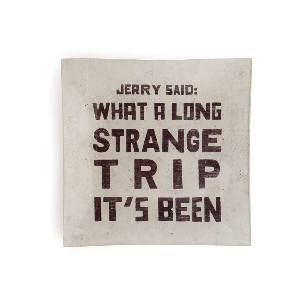 Jerry Said Small Square Decoupage Plate
