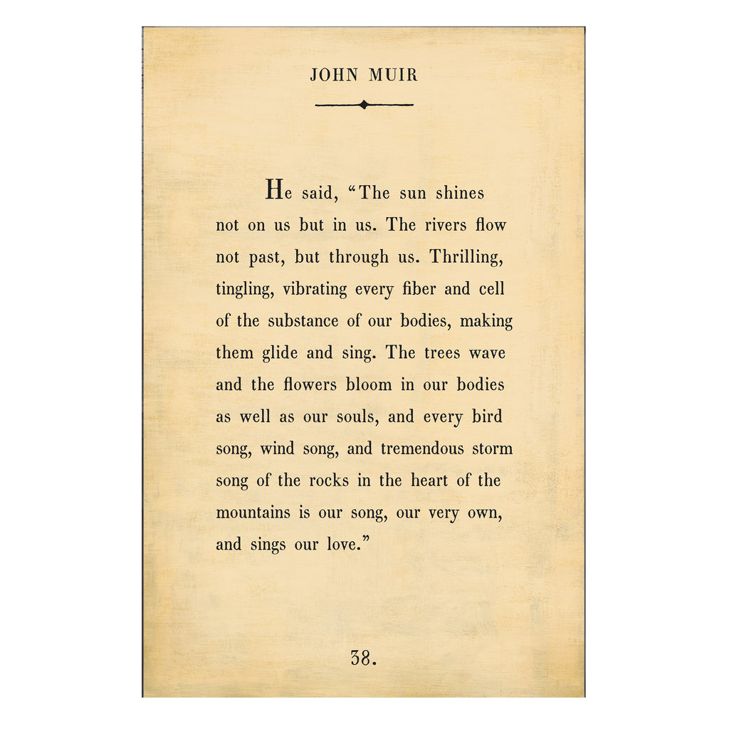 John Muir Art Print - Book Collection