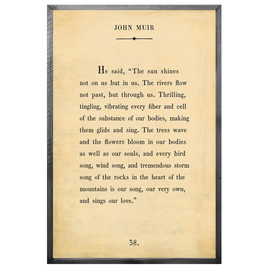 John Muir Art Print - Book Collection