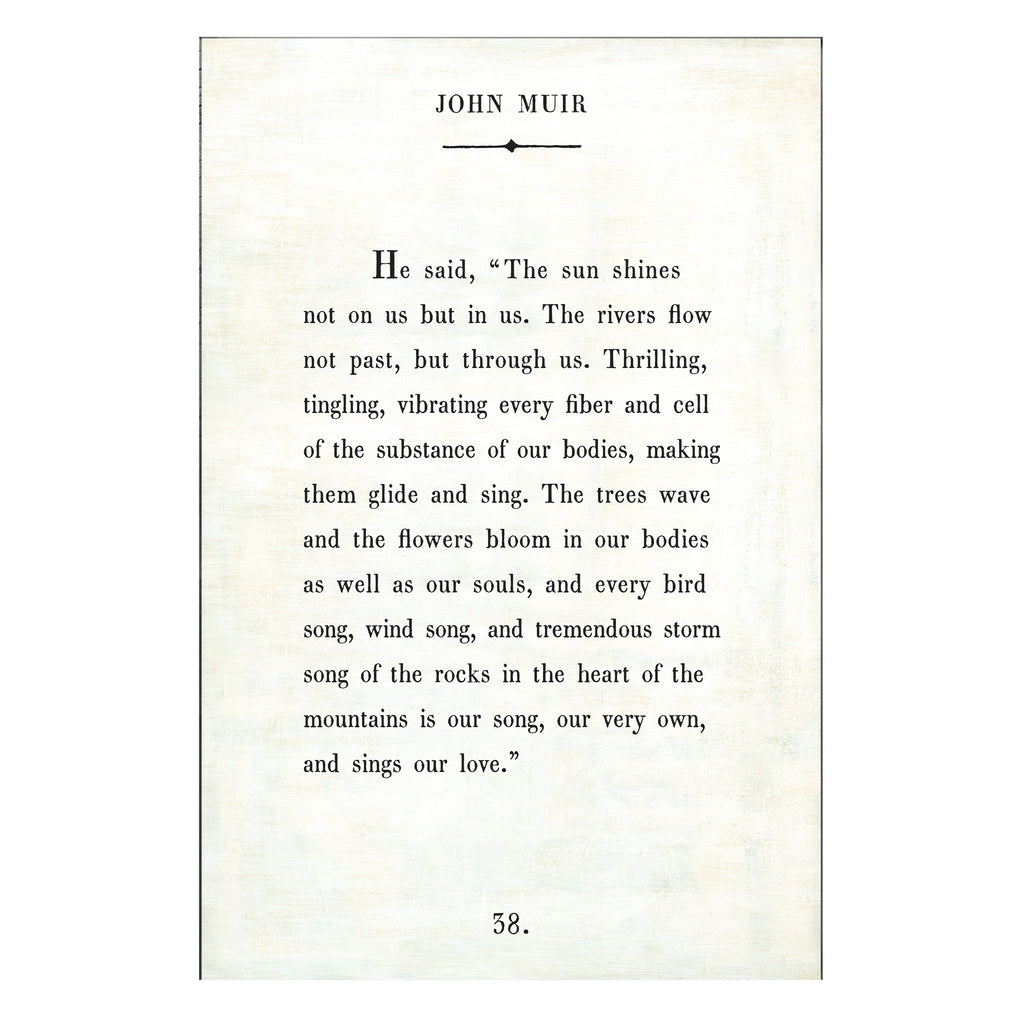 John Muir Art Print - Book Collection